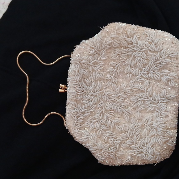 VINTAGE HAND BEADED BAG - Picture 1 of 5